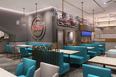 港式茶餐廳空間裝飾裝修設(shè)計、軟裝設(shè)計